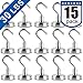 35LBS Heavy Duty Magnetic Hooks, Strong Neodymium Magnet Hook for Home, Kitchen, Workplace, Office and Garage, Pack of 15