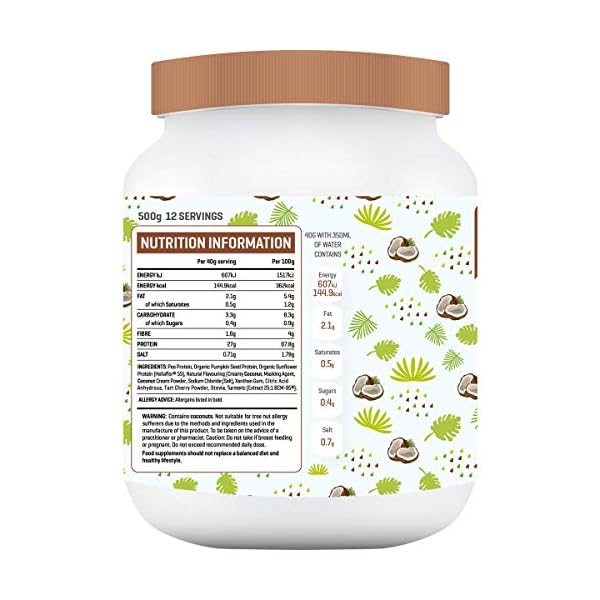 The-Good-Guru-Vegan-Protein-Powder-Blend-Contains-Organic-Turmeric-Organic-Pea-Protein-Powder-Lactose-Free-Dairy-Free-Shake-in-Vanilla-Strawberry-Wild-Berries-Coconut-Coconut The Good Guru | Vegan Protein Coconut Flavour Powder | Contains Organic Turmeric | Organic Pea Protein Powder | Lactose…