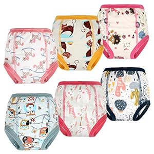 Flyish Potty Training Broek 6 Packs Peuter Training Ondergoed voor Jongen en Meisje 2T-5T