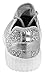 Forever Link Women's REMY-18 Glitter Fashion Sneakers Silver 8