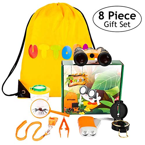 Adventure Kidz - Outdoor Exploration Kit, Children’s Toy Binoculars, Flashlight, Compass, Whistle, Magnifying Glass, Backpack. Great Kids Gift Set for Camping, Hiking, Educational and Pretend Play - Thumbnail 7