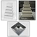 EURO TINS Set of 5 piece cake baking pans 6, 7, 8, 9, & 10 Inch (Square)