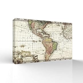 World Maps Pictures Home Wall for Bedroom Living...