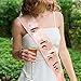 SEWEI Bride to Be Sash Flower Headband Bachelorette Bride Tribe Bridal Shower Wedding Party favor Supplies (Pink)