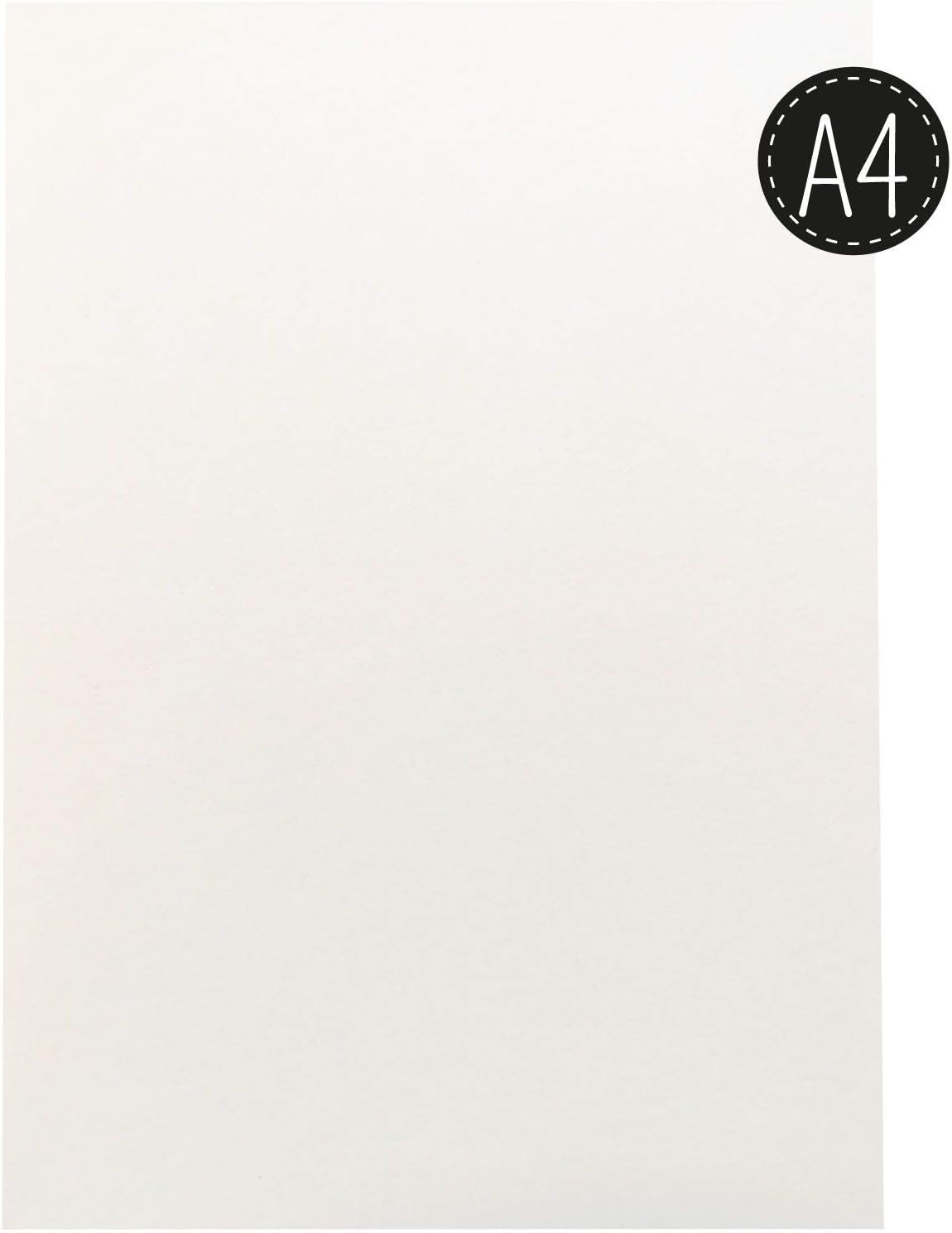 Vaessen Creative Florence Hot Pressed Watercolour Paper A4, Ivory, 200 GSM, Artist Grade Quality, Smooth Surface - Image 3