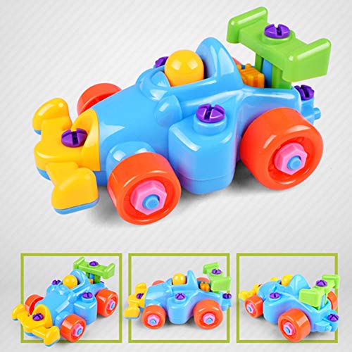 Naisidier Kids Disassembly Assembly Puzzle Go Kart Toy with Screwdriver Children Early Learning Building Block DIY Educational Toys 1 Set