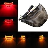 PanelTech BrakeTail Lights W/ Integrated LED Turn Signals Indicators for 2003-2006 Honda CBR-600RR / 2004-2007 CBR-1000RR