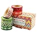 Wise Bird Fun Gift Wrap Decorative Fun Colored Washi Tape Sticky Paper Masking Adhesive DIY Tape, Office Class School Birthday Scrapbook Craft Tape, 32ft/roll, Set of 6 - W01