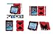 ipad mini Case,Aceguarder Apple Ipad Mini 1&2&3 Case Waterproof Rainproof Shockproof Kids Proof Case for Ipad Mini 2 Mini 1&2(gifts Outdoor Carabiner + Whistle + Handwritten Touch Pen) (RED-BLACK)