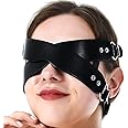Nicute Women Leather Masquerade Mask Halloween Black Eye Mask for Cosplay Party Mask Costume Accessory