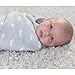 Ziggy Baby Muslin Baby Swaddle Blankets - 3 Pack - Gender Neutral for Boys and Girls - Grey Cloud, Stripe & Stars (47x47)