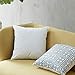 Top Finel Decorative Throw Pillow Covers Soft Microfiber Outdoor Cushion Covers 18 X 18 for Couch Bedroom Car, Pack of 6, Grey