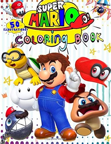 Download Super Mario Coloring Book: 50 - Illustrations PDF