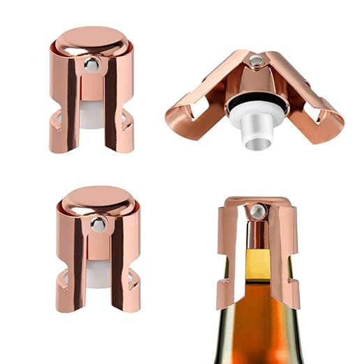 Tapón para botella de champán, 4 unidades, acero inoxidable ...