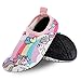 Toddler Kids Swim Water Shoes Quick Dry Non-Slip Water Skin Barefoot Sports Shoes Aqua Socks for Boys Girls Toddler, Unicorn, 9.5 Toddler