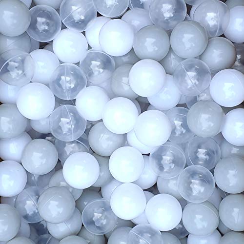 image for Thenese Pit Balls for Kids, 1000 pcs 2.15 Inches Thicken Soft Plastic 