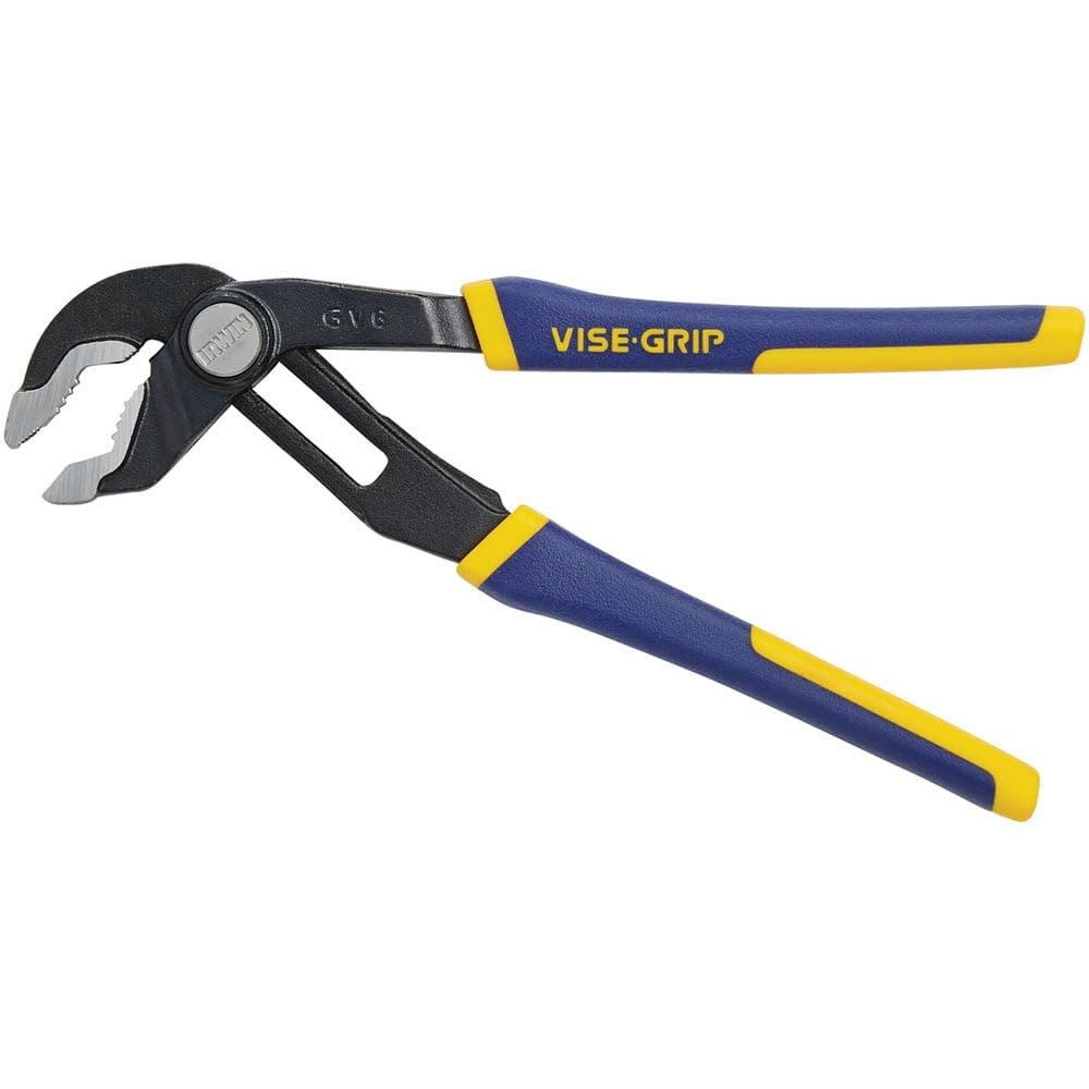 IRWIN Tools Vise-Grip Tools GrooveLock Pliers, V-Jaw, 6-inch (4935351), Black, Blue Yellow, Silver