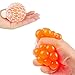 3 Set Stress Balls for Kids and Adults, Mesh Ball Sensory Toy for Anxiety and Autism, Fun to Squeeze Slime Grape Stress Ball with Net, Fidget Toys for Stress Relief with Mini Foam Basketball