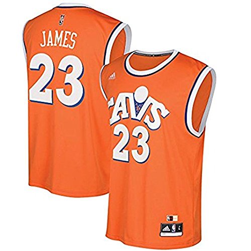 lebron james orange cavs jersey