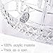 WILLED Acrylic Makeup Organizer 360 Rotating Adjustable Carousel Makeup Holder Cosmetic Storage Display Case, Fits Creams, Makeup Brushes, Lipsticks, Jewelry (Diamond Design)