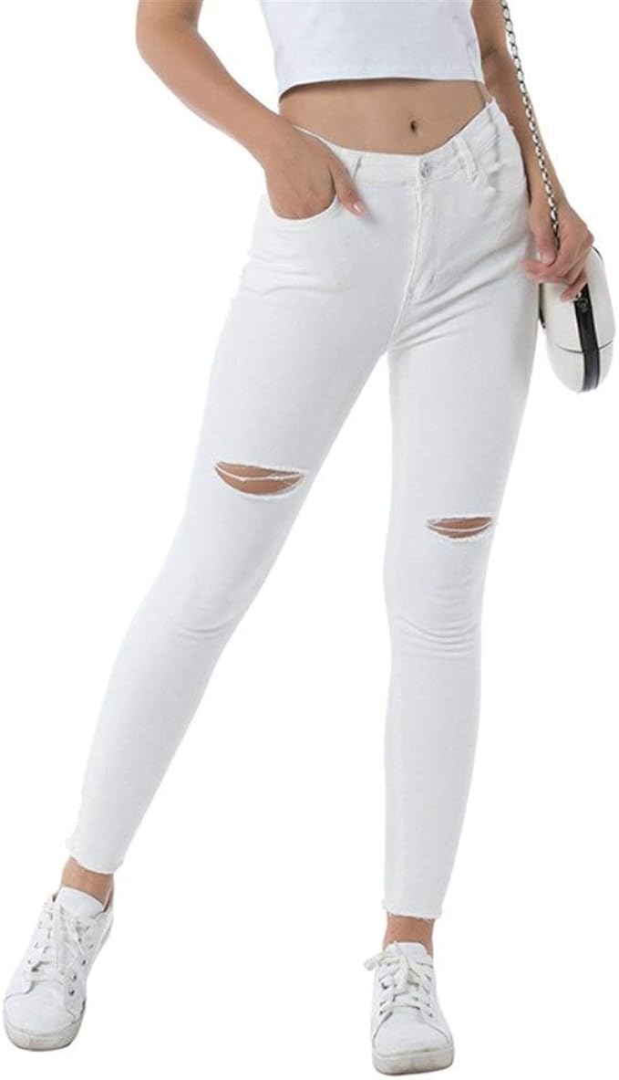 white spandex jeans
