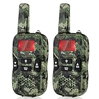 Army Green Rechargeable Walkie Talkies for Kids, Holiday/Birthday Gift Toys 4-10 Year Old Boys Girls