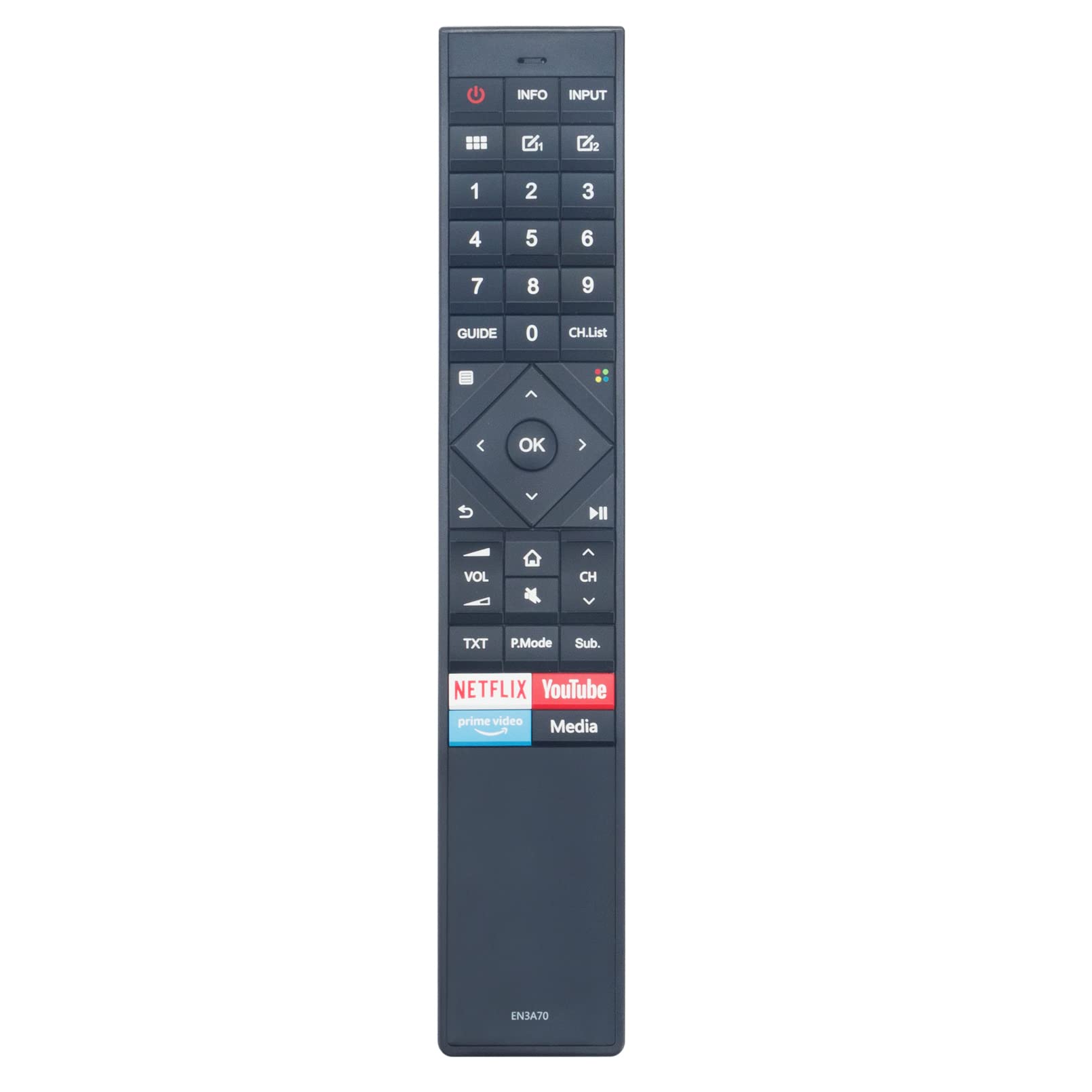 VINABTY Replaced Voice Remote Fit for EN3A70 Hisense A8G U7B TV H50U7B H50U7BS H50U7BN H50U7BE H50U7BUK H55U7B H55U7BS H55U7BN H55U7BE H55U7BUK H65U7B H65U7BS H65U7BN H65U7BE H65U7BUK