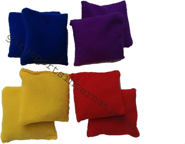 GSI Fleece Toss Bean Bags for Kids Play and Learning(10 X 10 cm) Pack of 12