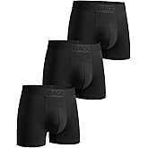 Gagli Men's Underwear Boxer Briefs 3 Pack, Soft Comfortable Underwear with ComfortFlex Waistband, Moisture Wicking, 3"