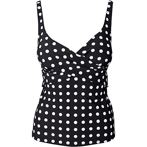 Women Tankini Swimsuit Bikini Beachwear Swimwear Bathingsuit Padded Push Up Plus Black