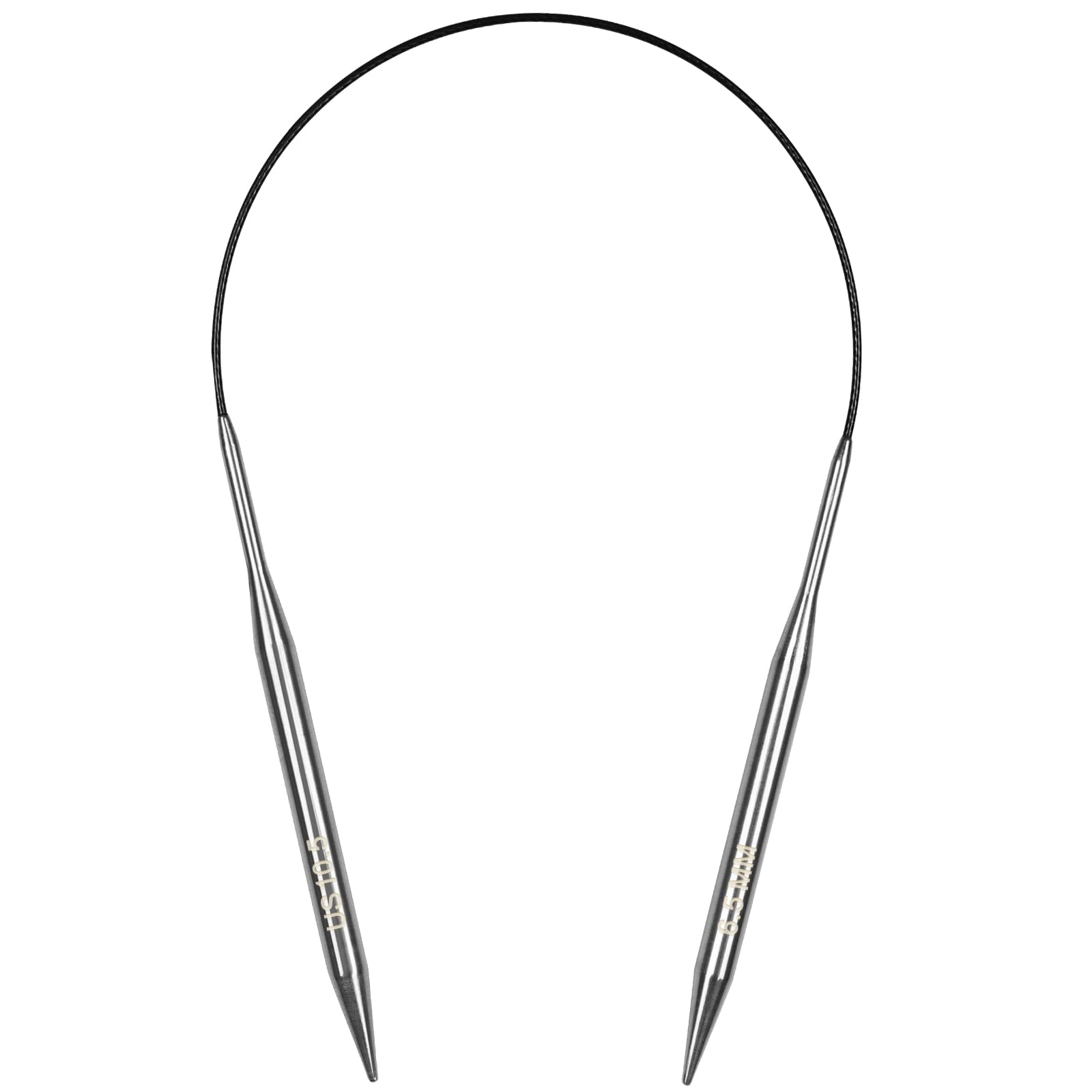 Aeelike 6.5mm Circular Knitting Needles 40cm, Short Round Knitting Needles 6.5mm, Short Metal Circular Needles for Knitting Socks Hats, Round Needles Knitting Size US 10.5