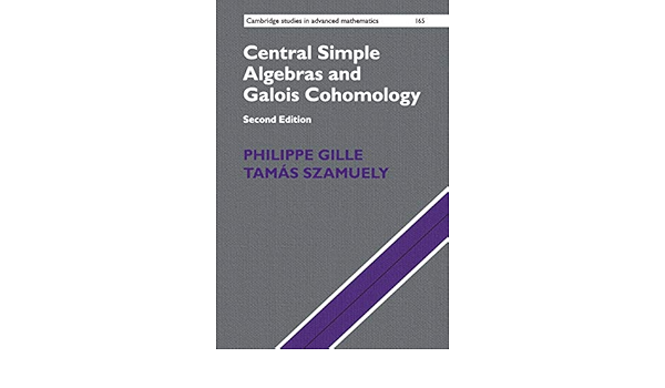 Central Simple Algebras And Galois Cohomology 165 Amazon Com Br