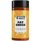 Fat Chick All-Purpose Chicken Seasoning by Fat Man Q – Sweet & Savory BBQ Rub for Wings, Pork, Fish, Veggies | No MSG, Vegan | 11 oz