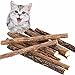 VIVOO Cat Teeth Grinding Chew Toy Catnip Stick Natural Matatabi 6 Pack, Healthy Care Organic Silver Vine Bully Sticks for Kitty