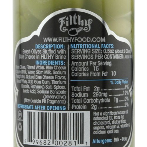 Filthy Blue Cheese Stuffed Olive - 64oz PET Container