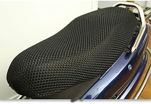 Sdkmah9 Motorcycle Seat Cover, Waterproof 3D Breathable Mesh Net Scooter Motorbike Seat Cover Mat, Breathable Anti-slip Resilient Mesh Scooter Cushion Seat Covers Bike Motorbike Chair Protector Mat