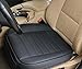 EDEALYN 1 seat Faux Leather Soft Car Seat Cover Pad Mat Auto Car Chair Cushion car Accessories Interior, Single seat Without backrest,(Black-B)