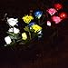 Homeleo Solar Powered Garden Flower Lights Outdoor, Waterproof Artificial Rose Decorative Lights for Christmas Garden Backyard Patio Pathway Front Yard Decoration- White