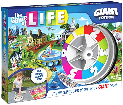 The Game of Life, Giant Edition Family Board Game Indoor/Outdoor Fun ...