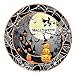 122 Pcs Halloween Party Supplies Set Paper Plates Cups Napkins for Orange Black Pumpkin Skeleton Witch Spooky Disposable Party Dinnerware Serves 24