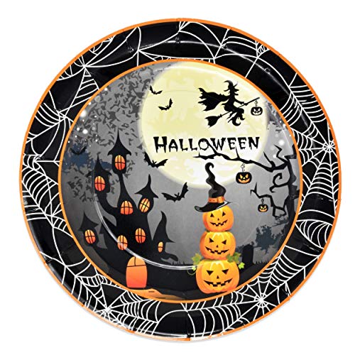 Halloween Party Supplies Set 24 9" plates 24 7" plates 24 9 Oz cups 50