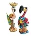 Design Toscano HF9616576 Pink Luau Larry & Flamingo Frank Garden Statues, Multicolored