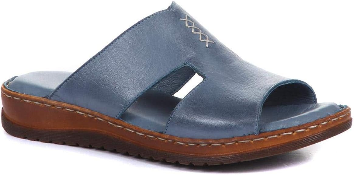 Pavers Slip OnLeather Mule Sandals 320 094 Denim Size 1 UK Amazon