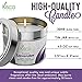 KISCO CANDLES Luxury Lightly Scented Candles, 2 Pack – 100% Natural Soy Wax – Beautiful Gift Set Tins – Soothing, Relaxing Lavender Fragrance – Aromatherapy, Decoration, Parties – 4.5ozthumb 2