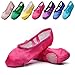 Kid Girl's Satin Practise Ballet Slipper Yoga Shoe
