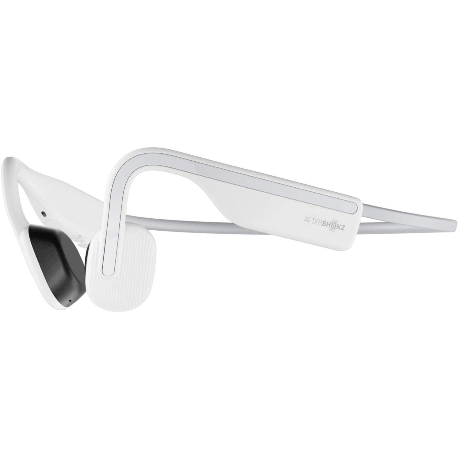 AFTERSHOKZ OpenMove (Renamed Shokz OpenMove) Wireless Sport Headphones, Bone Conduction Bluetooth Earphones with Mic, IP55 Sweat Resistant for Running, Yoga (Alpine White)