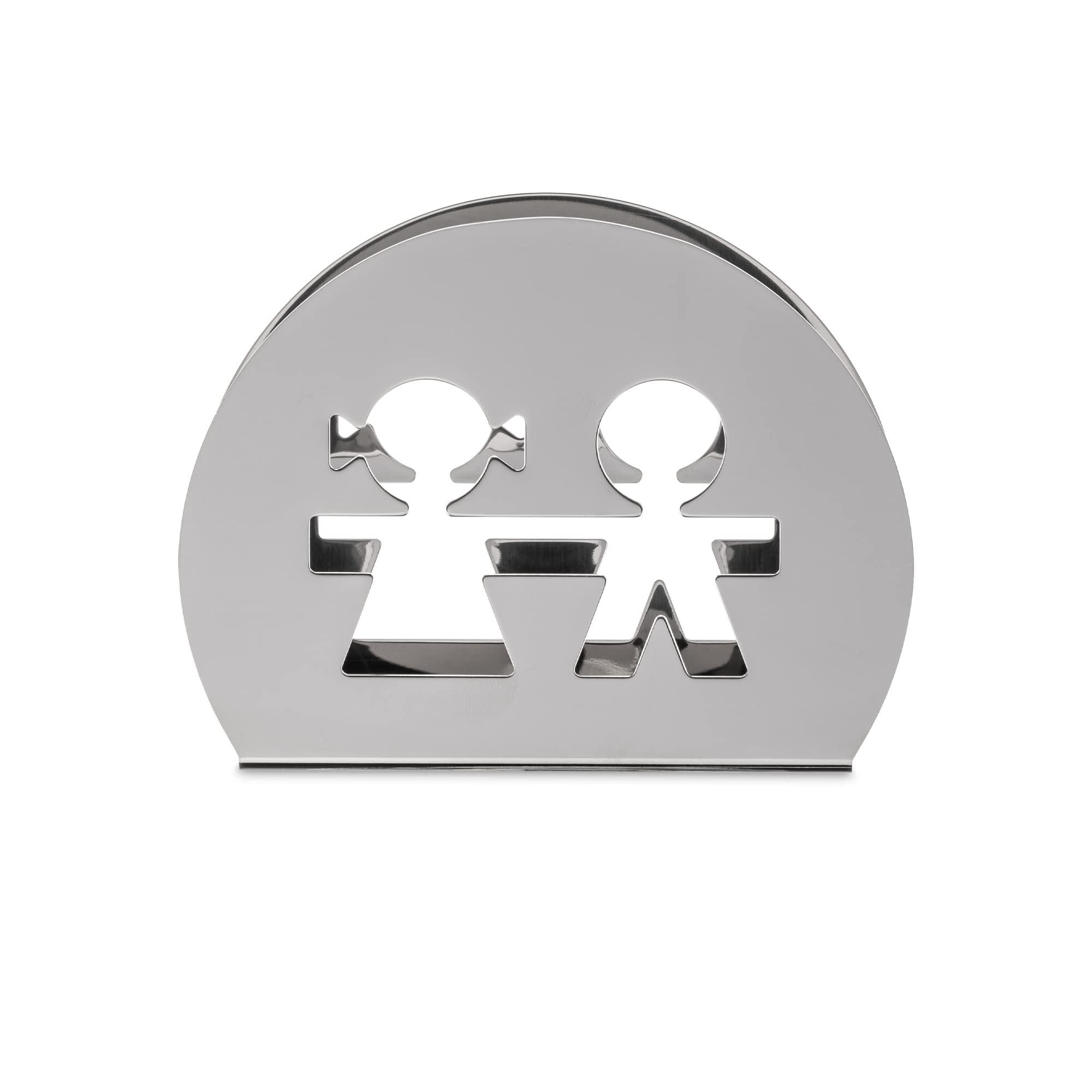 A di Alessi Girotondo Serviette Holder, (AKK51), Silver