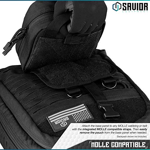 SABADO Tactical Mini MOLLE Utility Pouch - Micro GP Pouch For IFAK, EDC Gear, Flashlight, 500D Nylon
