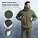 FREE SOLDIER Men Outdoor Water Resistant Tactical Softshell Hooded Jacket
