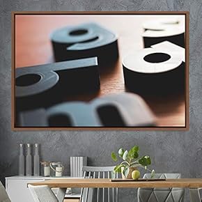 signwin Framed Canvas Wall Art Word Panels 3D...